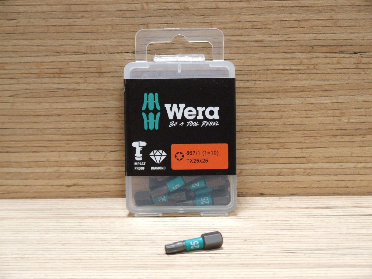 Torx Bits 867/1 IMP DC IMPAKTOR, 

TX 25x25 mm, 057625-1


