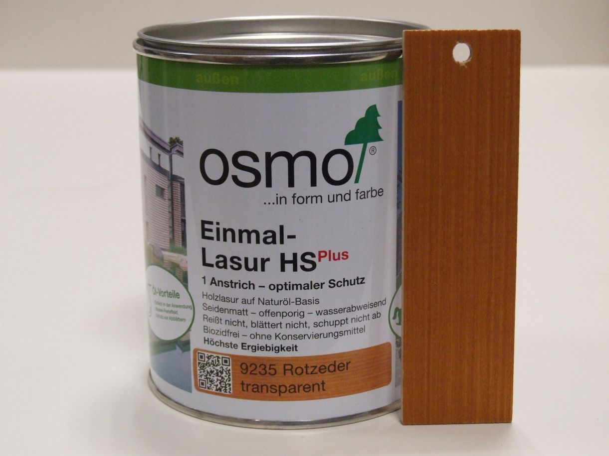 OSMO Einmal-Lasur Rotzeder 9235,

0,75 l; 11101030

