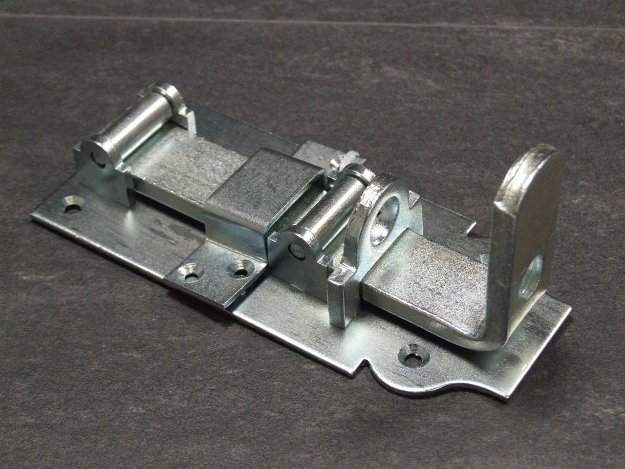 Rollen-Schloßriegel 180x80 mm, gerade, 

mit Schlaufe, verzinkt; 118563

