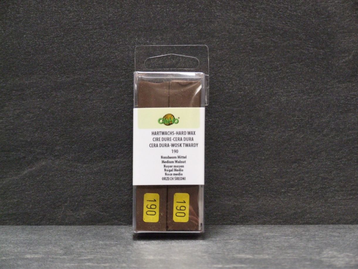 Hartwachsstange C 13 2er-Set, 

Nr. 190 Nussbaum mittel P35, 1323190


