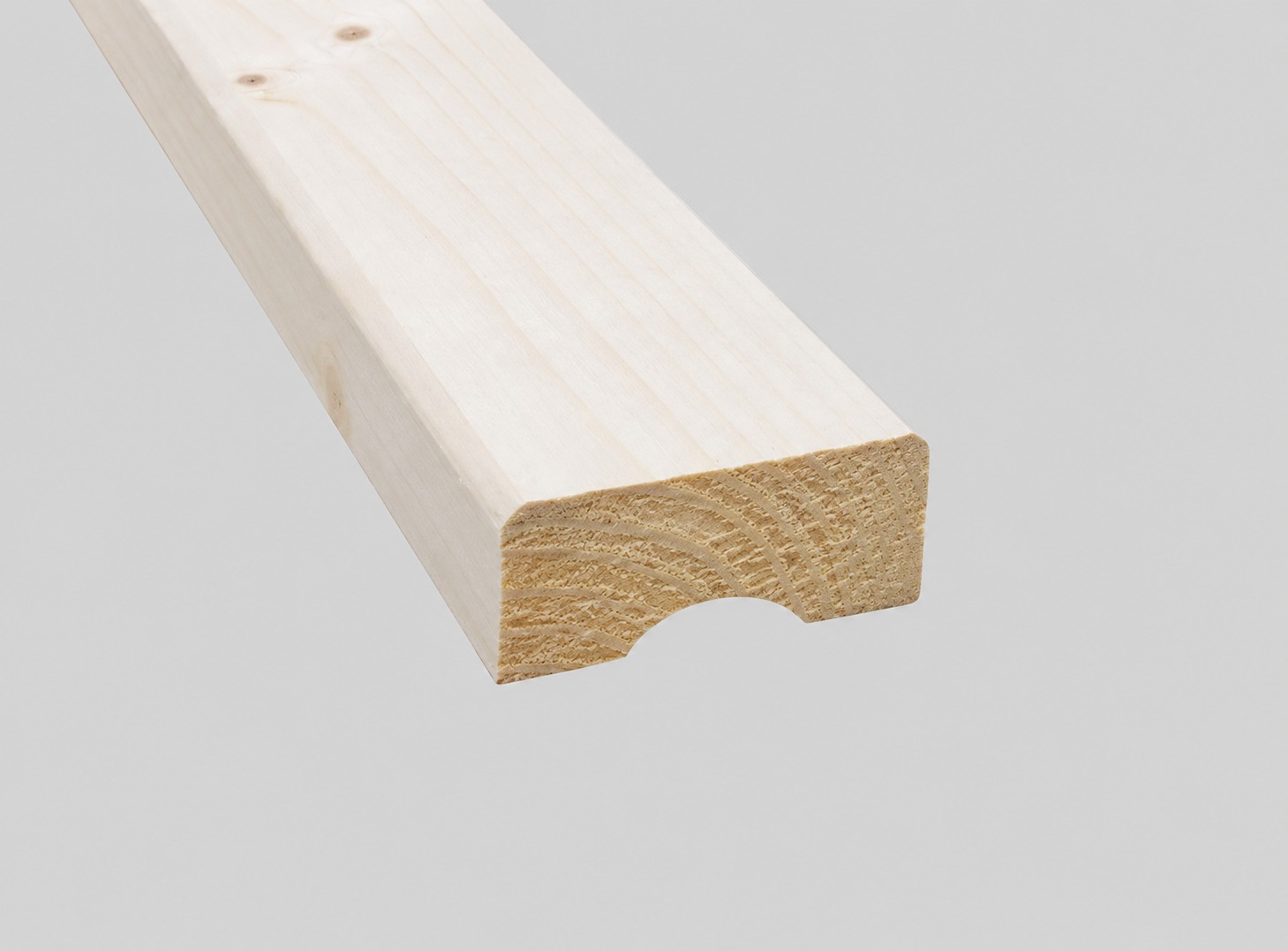 Deckleiste f. Oberlausitzer Verschlag Fichte 

18x40 mm gehobelt, Länge: 3,00 m

