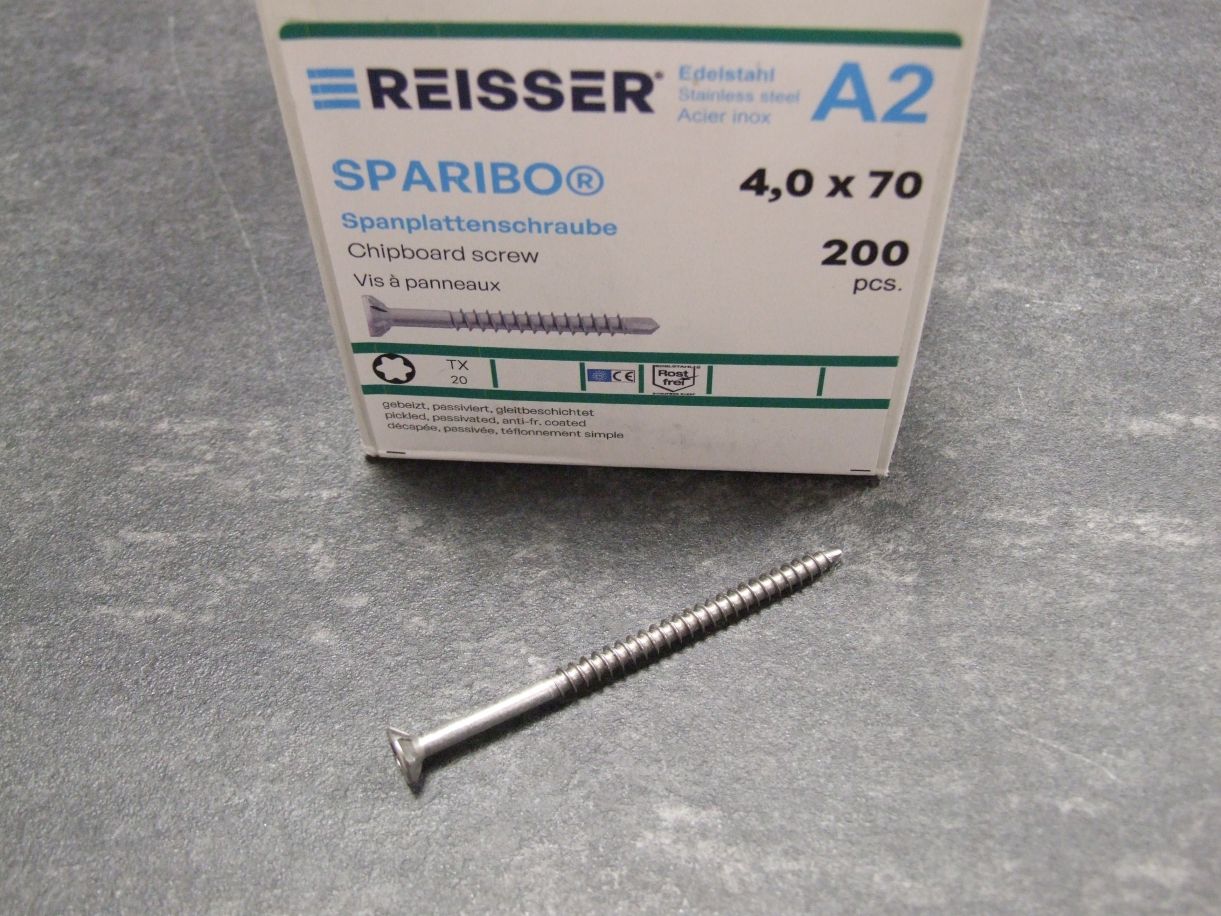 SPARIBO Bohrschraube 4x70 mm, 

Edelstahl A2, 39324/9

