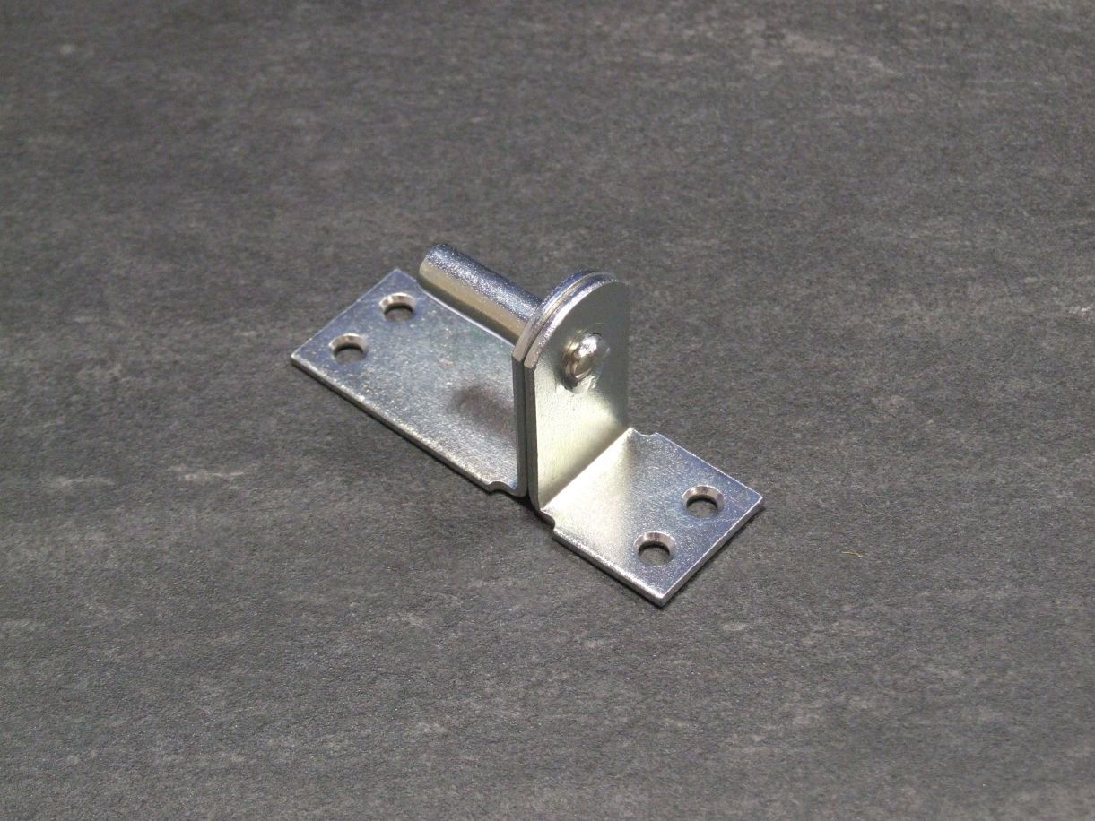 Kloben mit Platte, Dorn 10 mm, 

Abstand 25 mm, hell verzinkt, 311353

