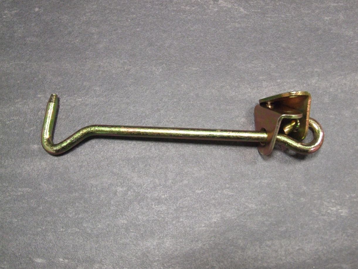 Sturmhaken 200x8 mm, mit Gegenplatte, 

gelb verzinkt, 209209

