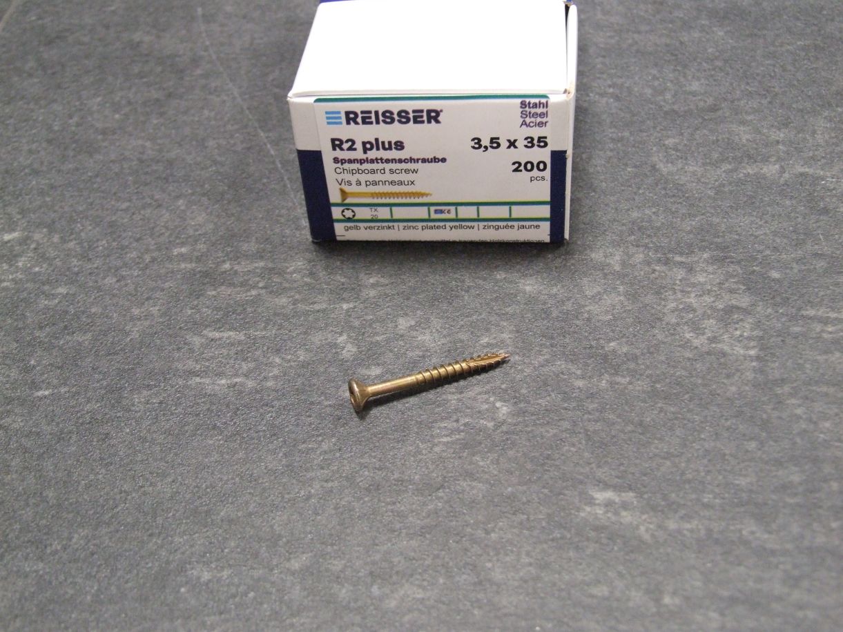 R2 plus Senkkopfschraube 3,5x35 mm, TG

Torx 20, gelbverz., 200 St. Kleinpaket, 389440

