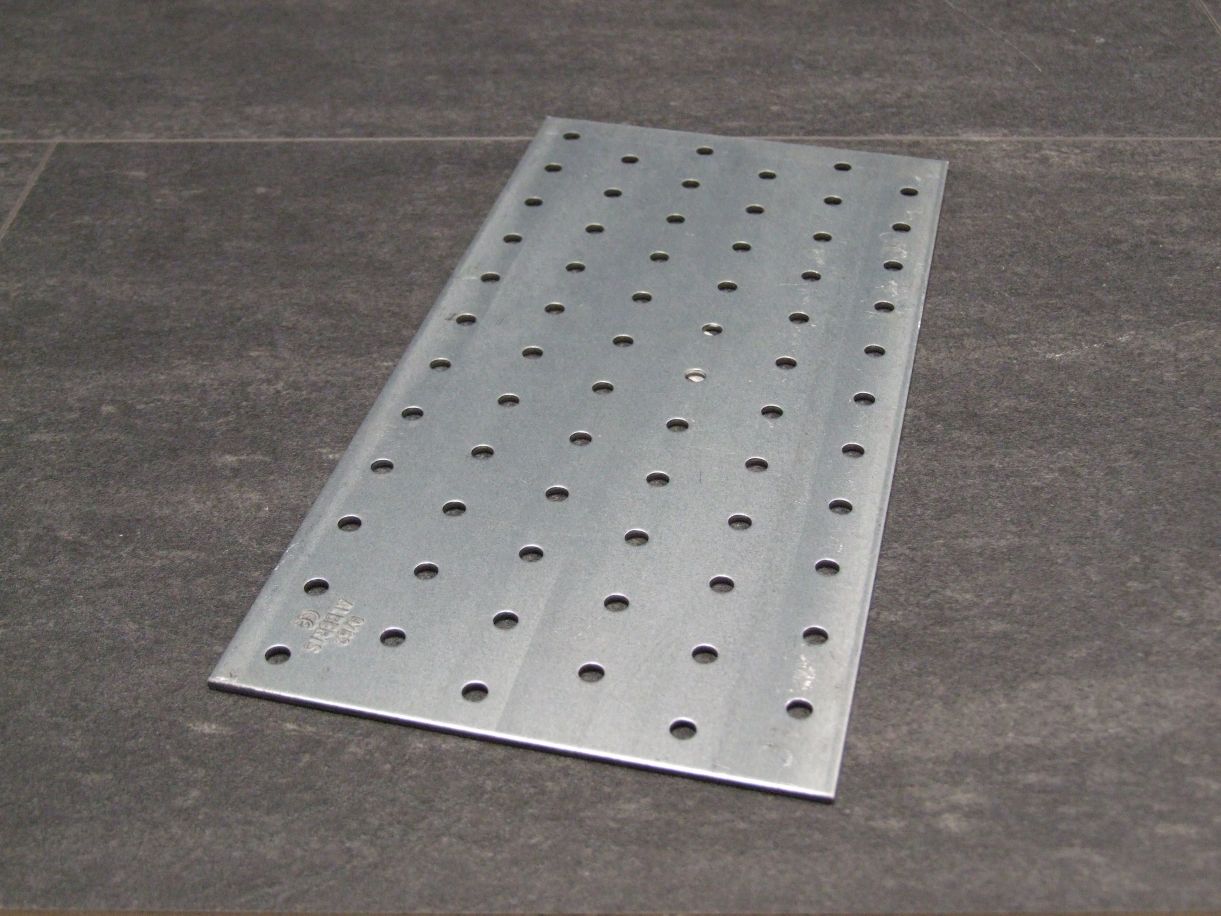 Lochplatte 240x120x2,0 mm, verzinkt, 333782


