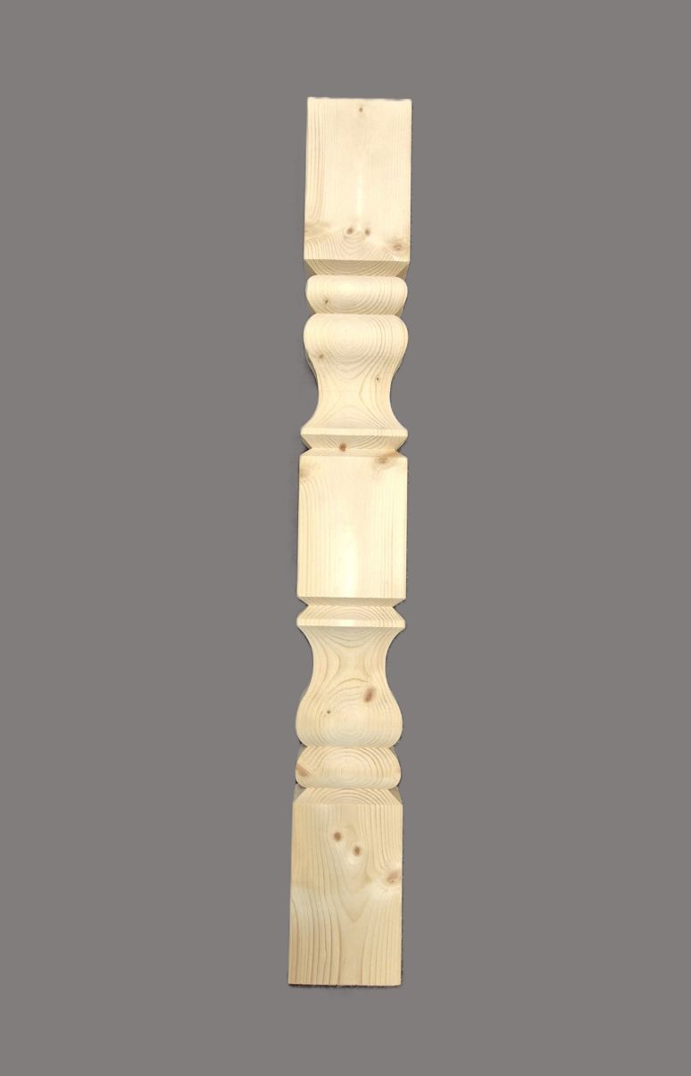 Balkonprofil Erzgebirge Fichte 

980x120x45 mm quergefräst

