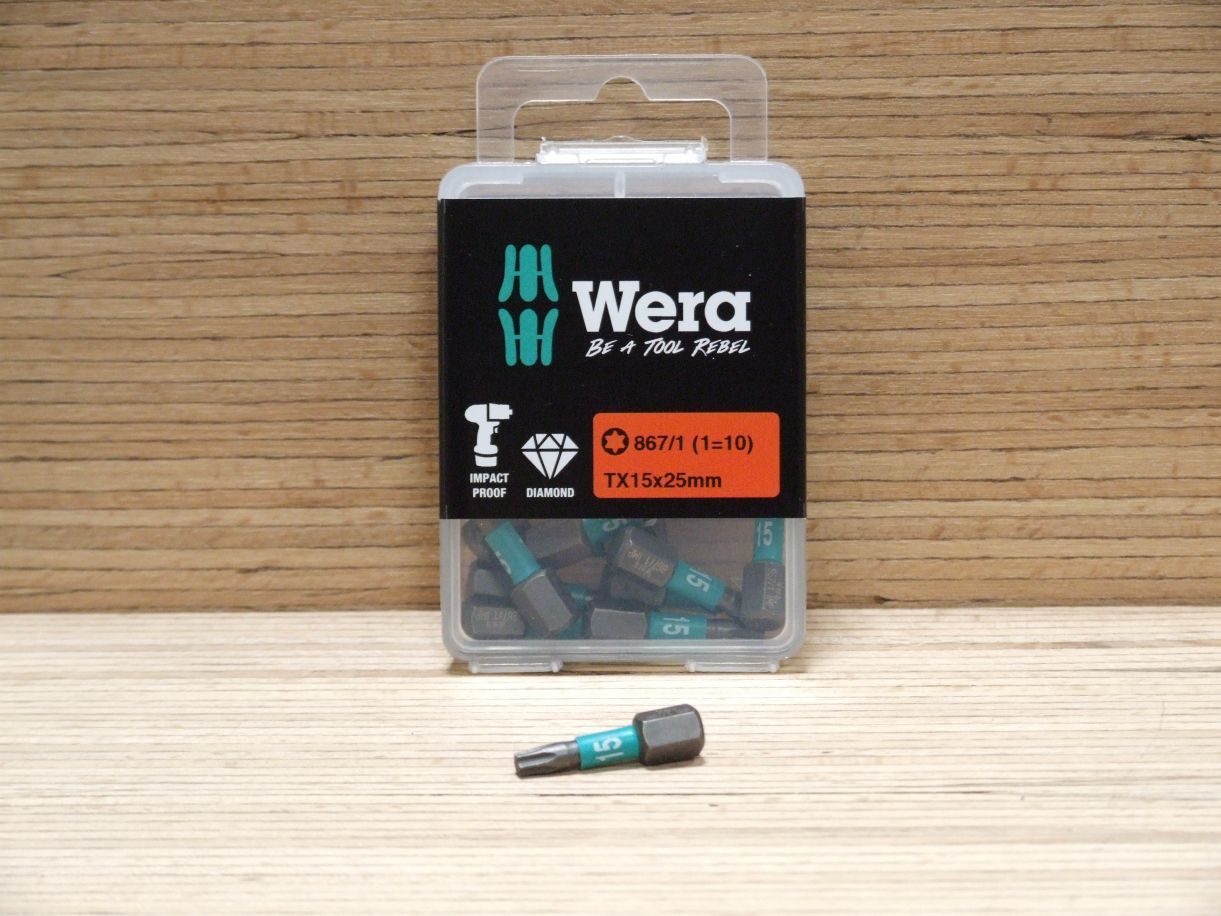 Torx Bits 867/1 IMP DC IMPAKTOR, 

TX 15x25 mm, 057623

