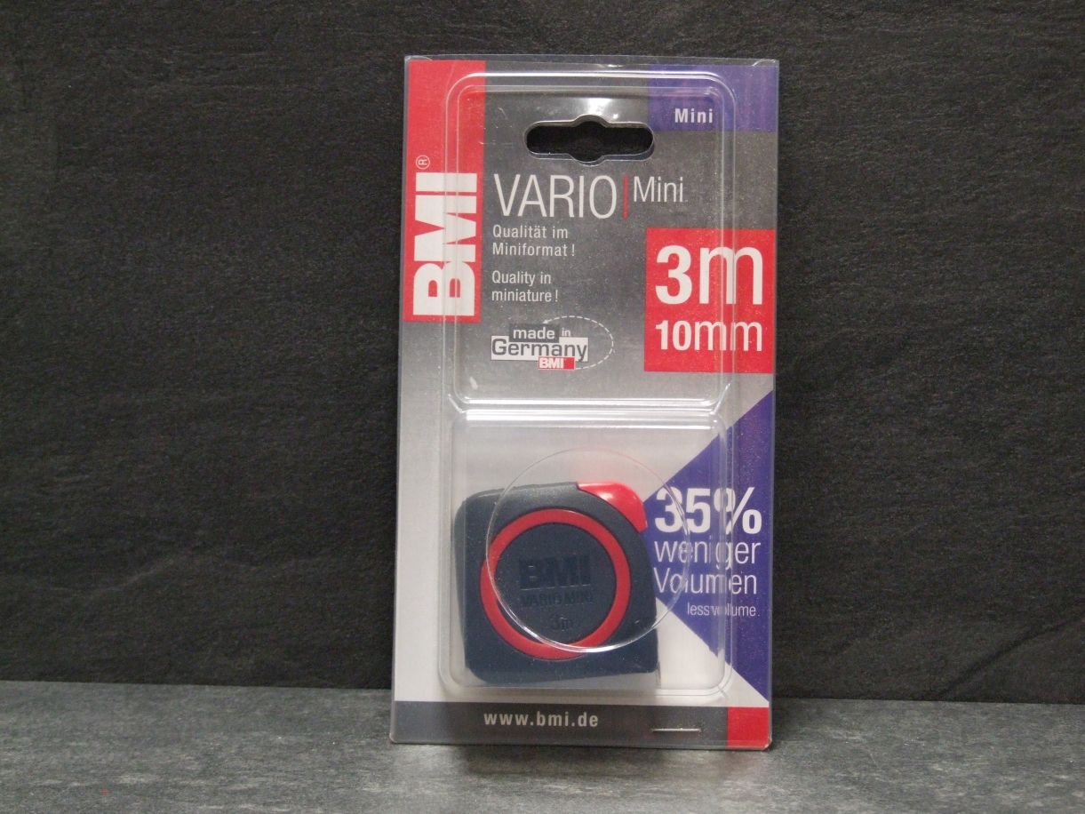 BMI Taschenbandmaß Vario Mini 3 m 

SB-verpackt, 411341120/10

