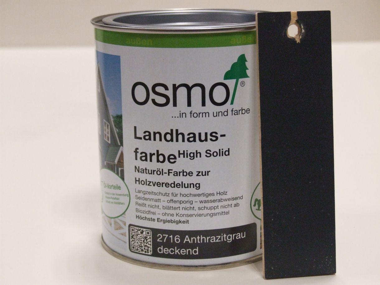 OSMO Landhausfarbe Anthrazitgrau 2716, 

0,75 l; 11000156

