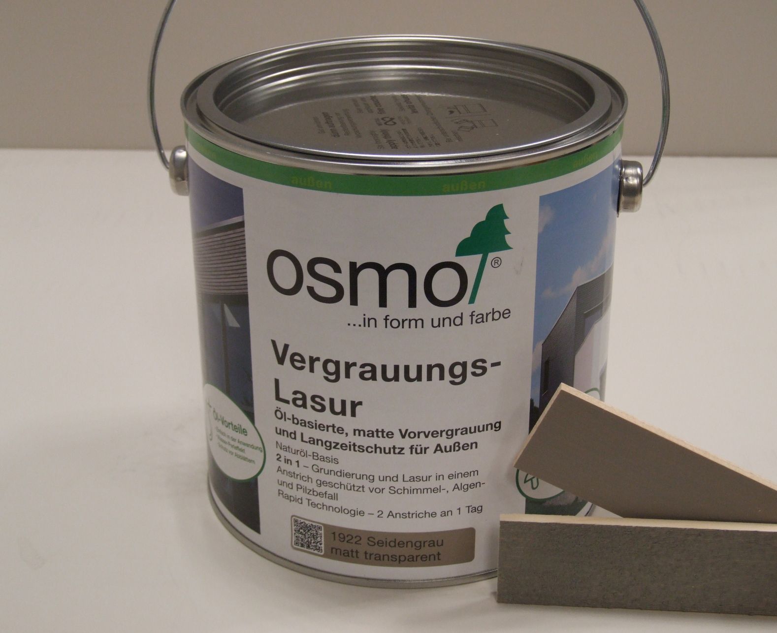 OSMO Vergrauungslasur 1922 Seidengrau

2,5 l-Gebinde; 11400832

