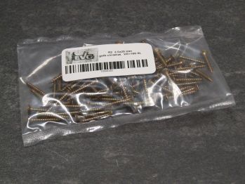 R2 Spanplattenschrauben 2,5x20 mm, PZ, 

gelb chromatiert, 100 St./VE, 340045


