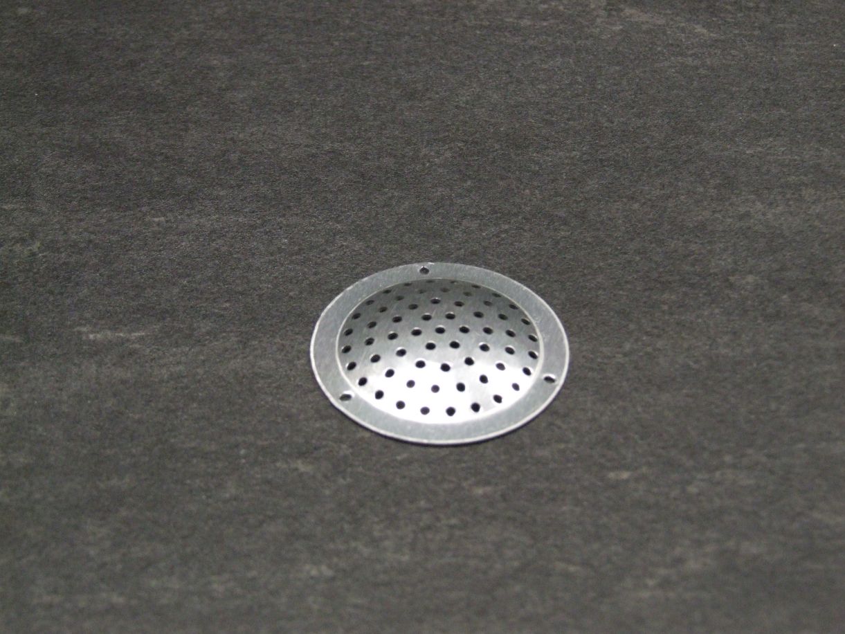 Lüftungsrosette 50 mm Ø silberfarbig, 364780

