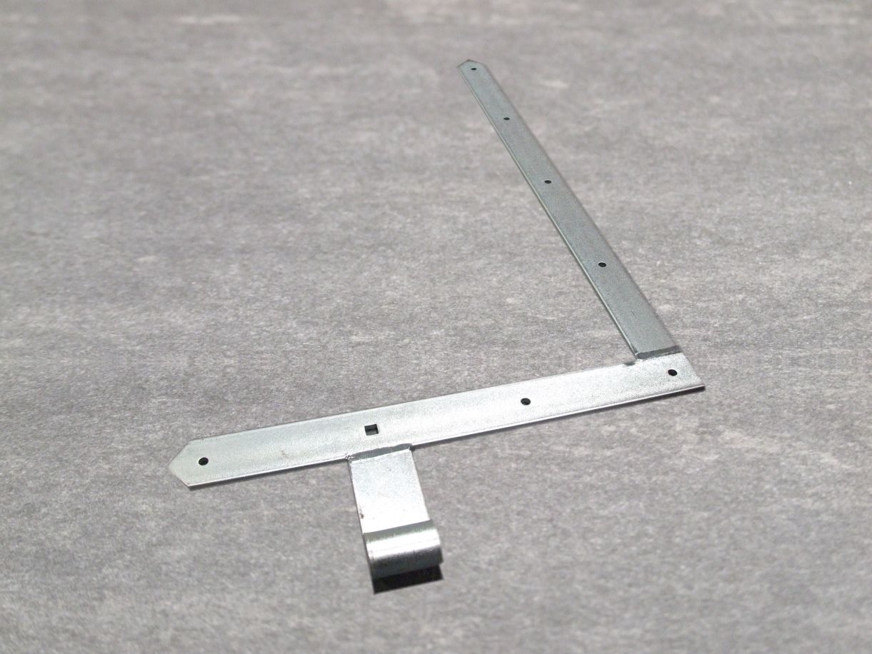 Tor-Winkelband 400x600 mm, spitz, 

unten, hellverzinkt 313111

