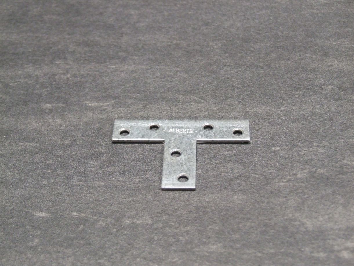 Flachverbinder T-Form 70x50x16 mm, sendzimirverzinkt, 333003

