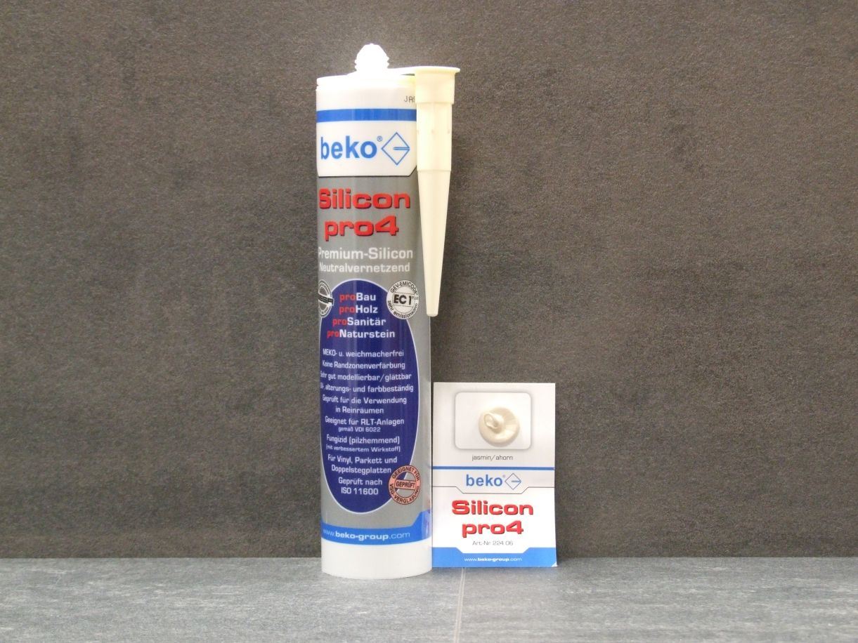 Silicon pro4 Premium neutralvernetzende 

Dichtmasse, Farbe Jasmin/Ahorn, 310 ml, 

224 06

