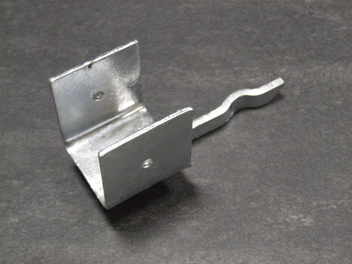 Zaunriegelhalter mit Dolle, 

Gabelweite 45 mm, fvz. Nr. 1075/45

