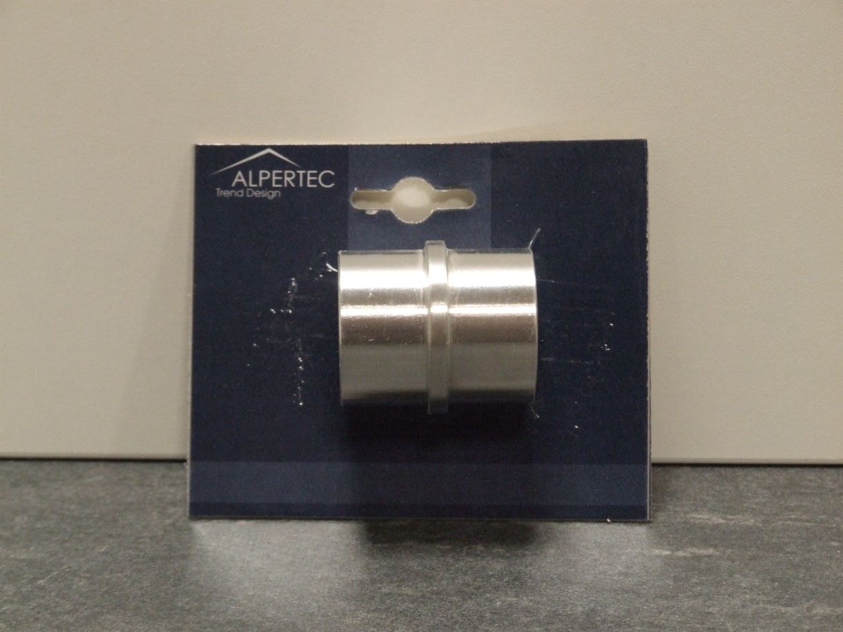Rohrverbinder innenliegend 

für Rohr Ø 42,4x2 mm, Edelstahl K240,

50015130K1, Materialgüte 1.4301

