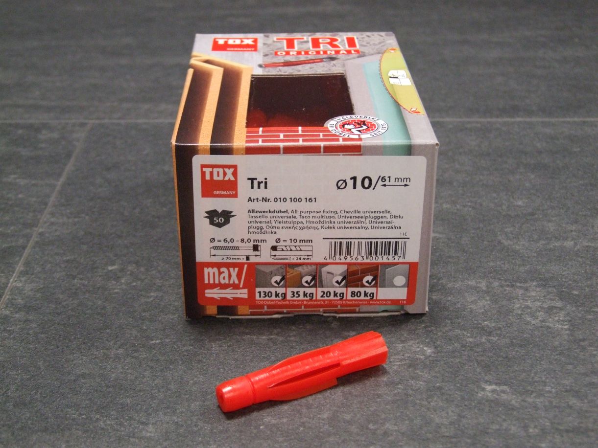 TOX Allzweckdübel TRI 10/61 mm, 

50 St.; 010100161 

