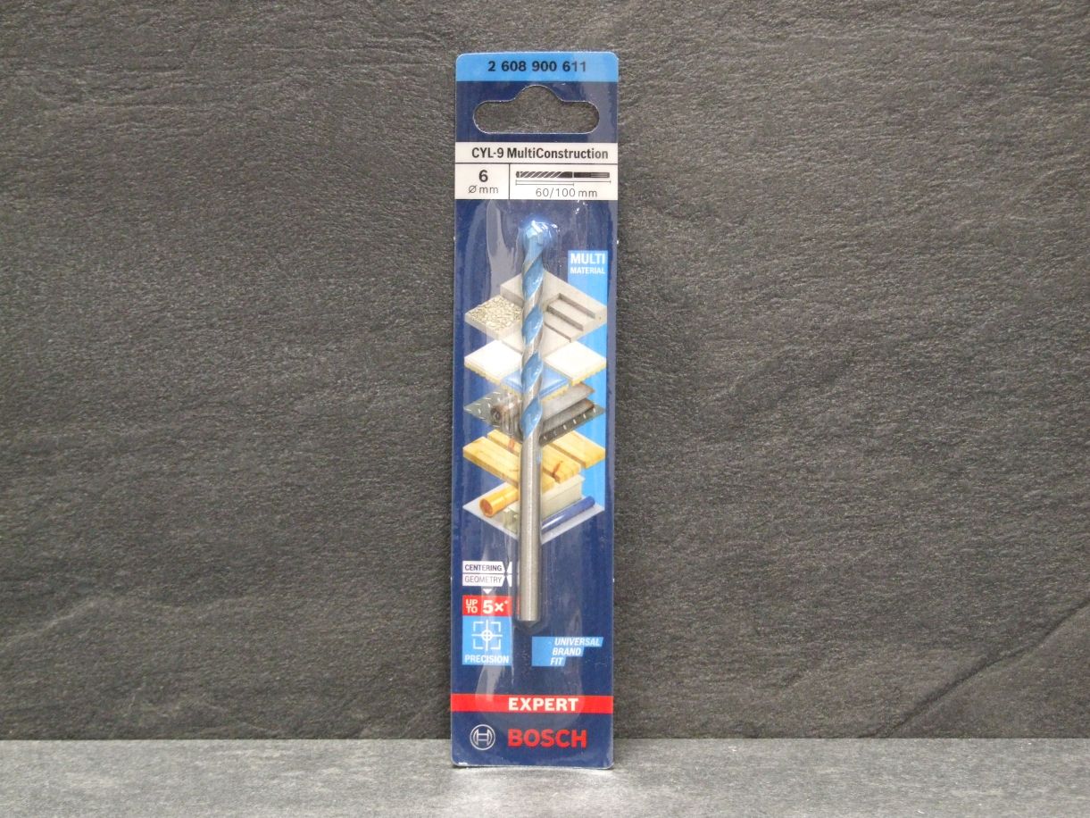 Mehrzweckbohrer CYL-9 Multi Construction

6x60/100 mm, 2608900611


