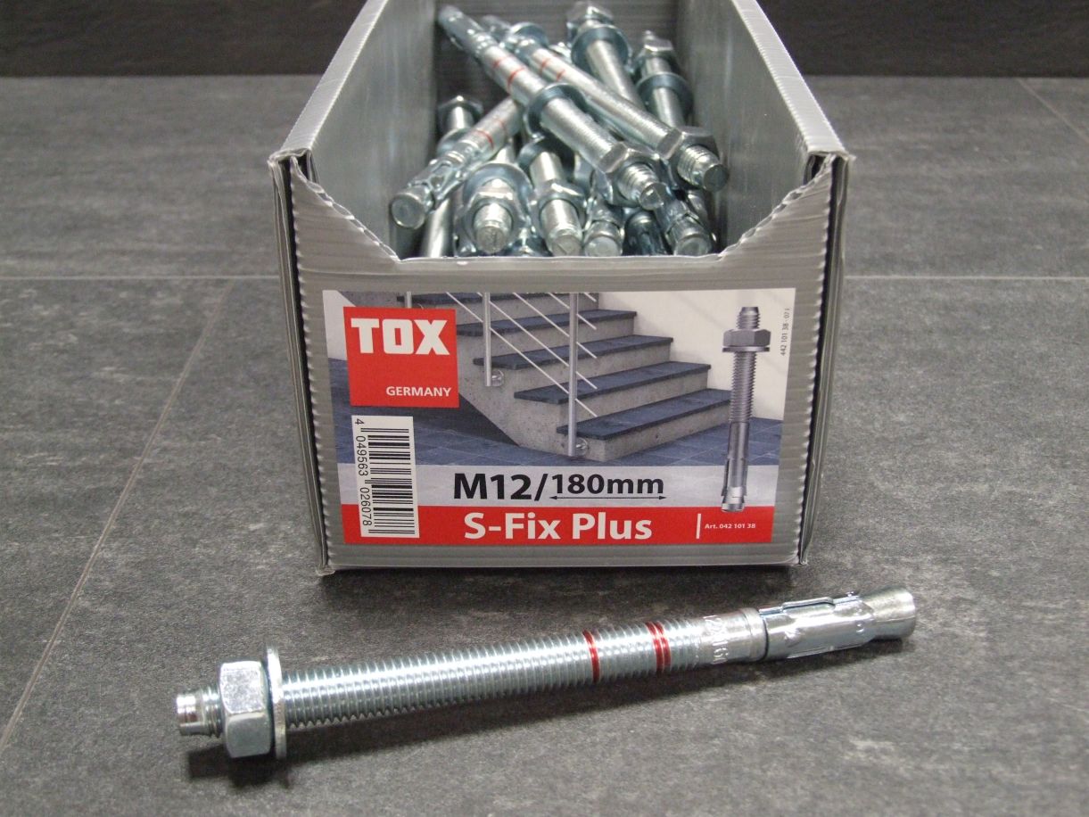 TOX Bolzenanker S-FIX Plus, 

M12x180/88+103, 04210138

