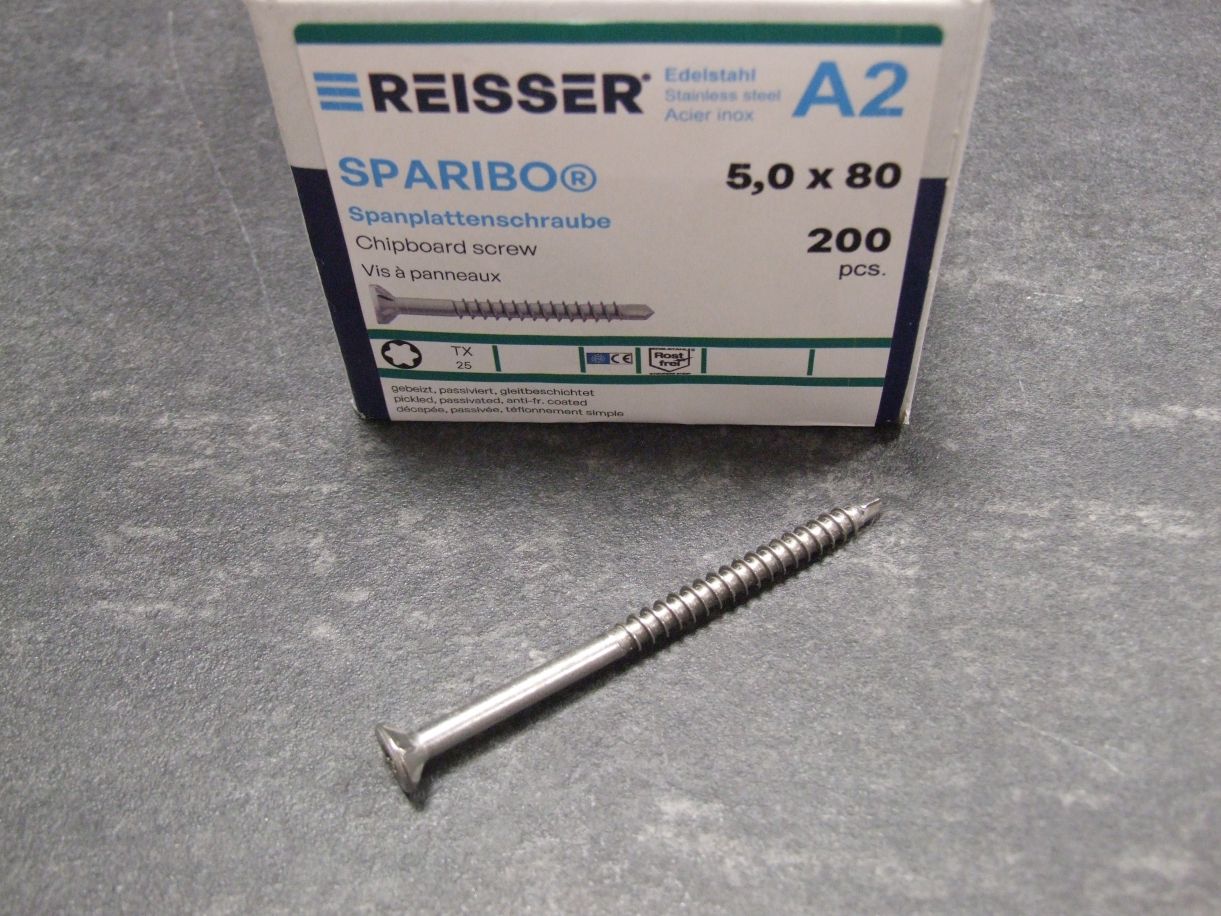 SPARIBO Bohrschraube 5x80 mm,

Edelstahl A2, 4005674392587

