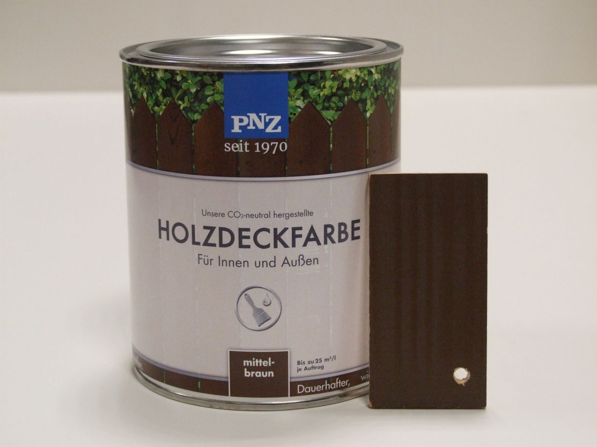 PNZ Holzdeckfarbe mittelbraun, 0,75 l; 75042


