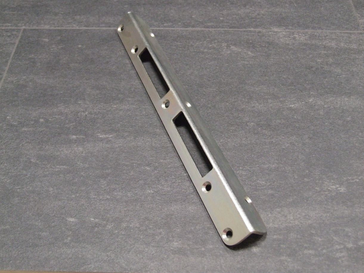 Winkelschließblech 3x25x25x280 mm, verzinkt, rund, 11-80011-0008 


