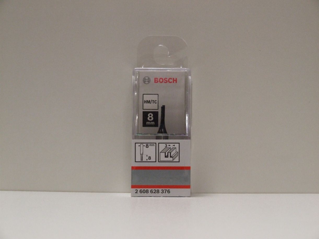 BOSCH Nutfräser 3 mm, Schaft 8 mm, 

AL 8 mm, GL 51 mm, 2608628376

