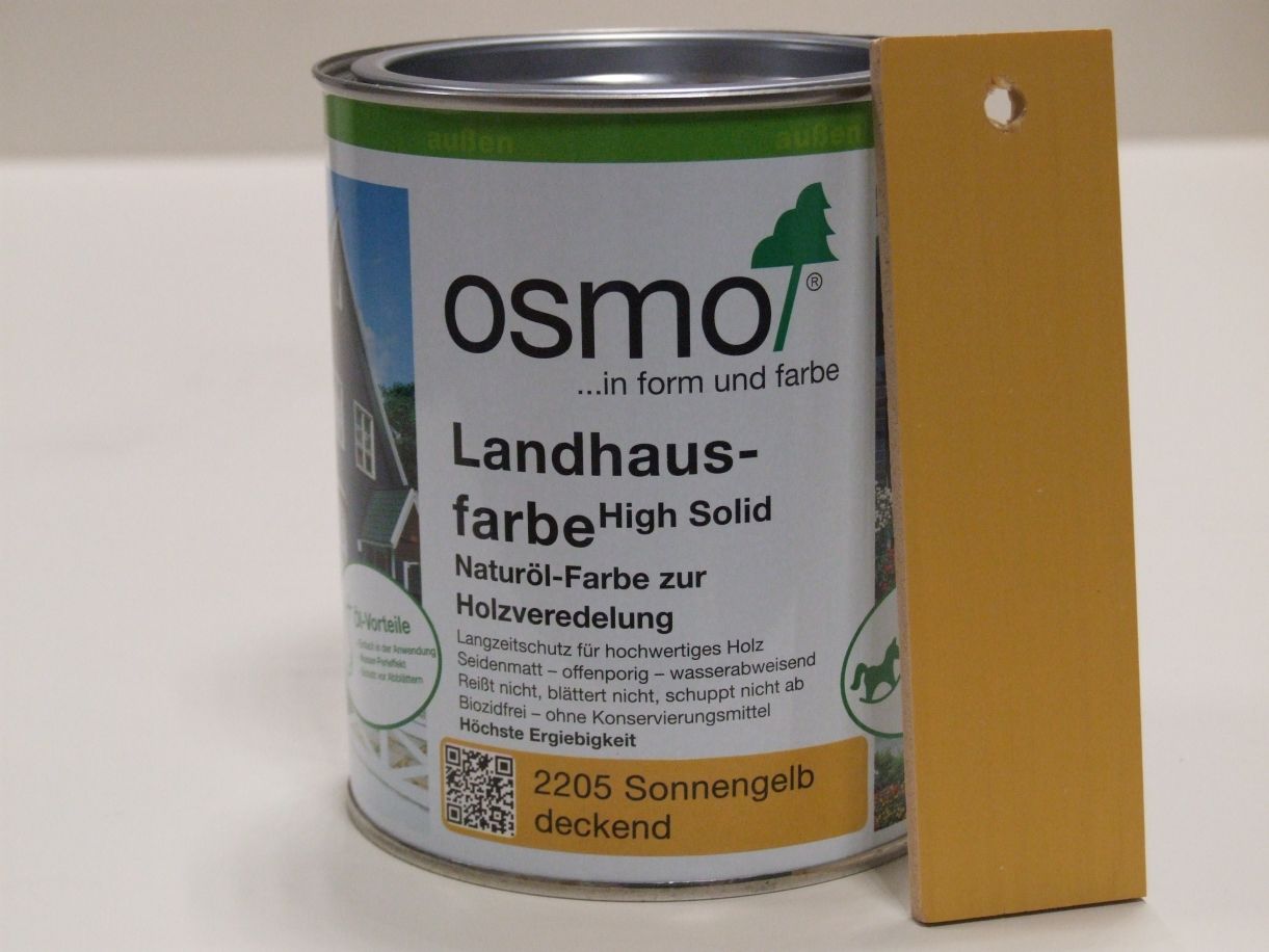 OSMO Landhausfarbe Sonnengelb 2205;

0,75 l; 11400059


