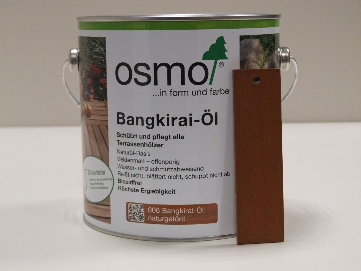 OSMO Terrassenöl/Bangkirai-Öl 006 

naturgetönt; 2,5 l; 11500013

