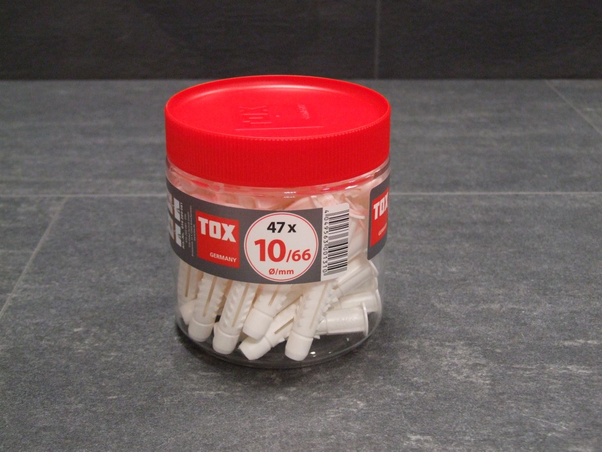 TOX Allzweckdübel DECO, 10/66 mm, 

47 St./Dose, 016260081

