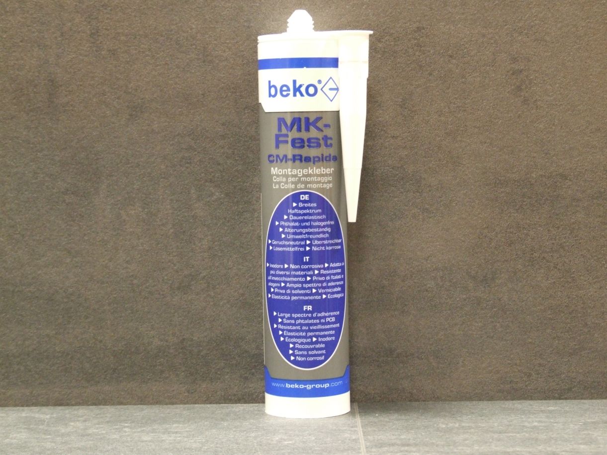 BEKO MK Fest Montagekleber,  

Farbe weiß, 310 ml, 241 310

