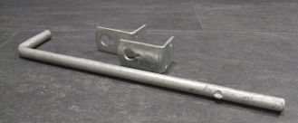 Bodenschieber 400x16 mm, feuerverzinkt, 

211028

