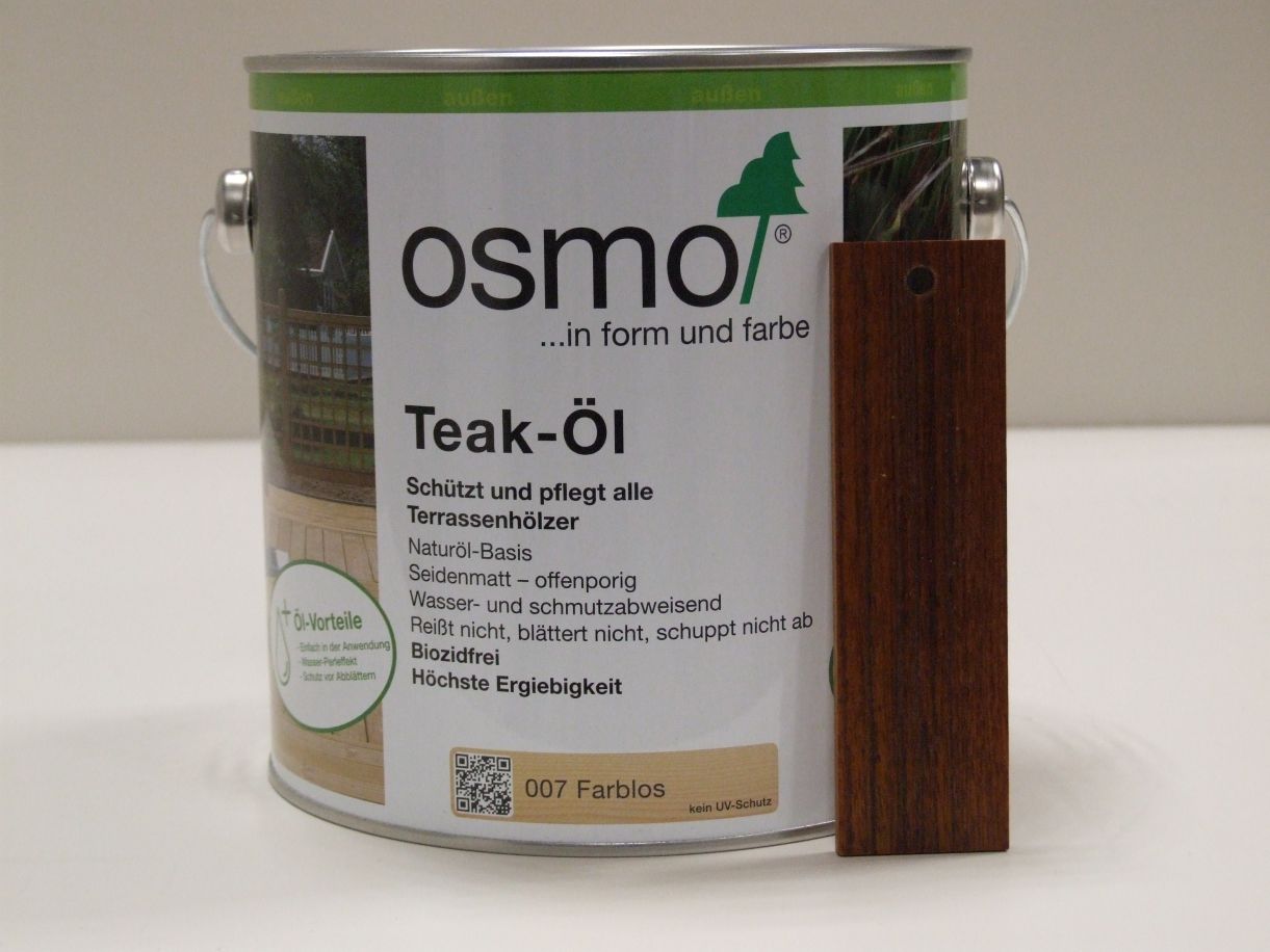 OSMO Terrassenöl/Teak-Öl, farblos 007, 

2,5 l; 11500005

