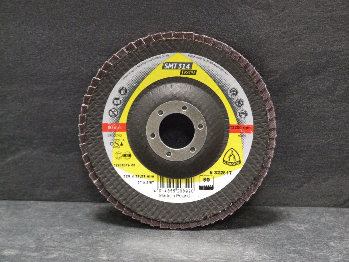 Schleifmopteller SMT 314, 125x22,23 mm

Korn 60, 322817

