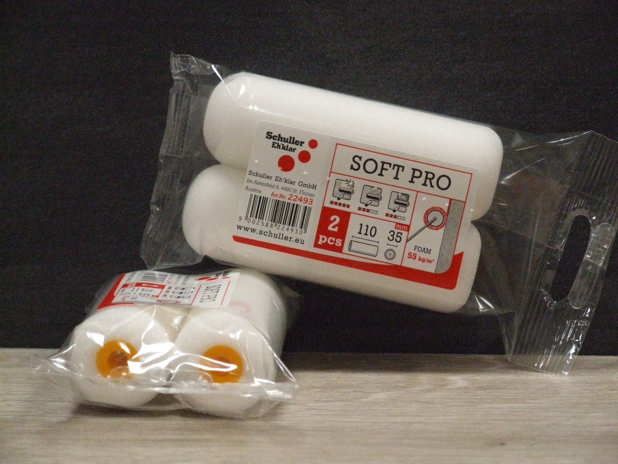Lackwalze SOFT PRO HK 2R, 

beidseitig gerundet, 2er-Set, 22493

