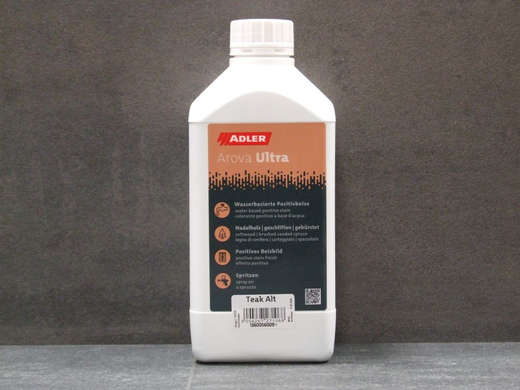 Adler Arova Ultra Positivbeize, Farbton Teak alt,    

1 l-Gebinde 136005600911

