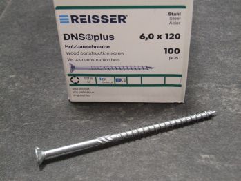DNS plus Spanplattenschraube 6x120 mm, TG

TX30, blau passiviert, 100 St./Großpak., 456579 

