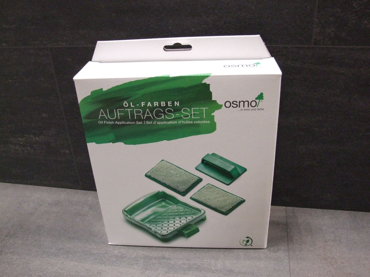 OSMO Öl-Farben Auftragsset, Padhalter, 

Auftragsvlies, Wanne, Wanneneinleger, 

140 00 273

