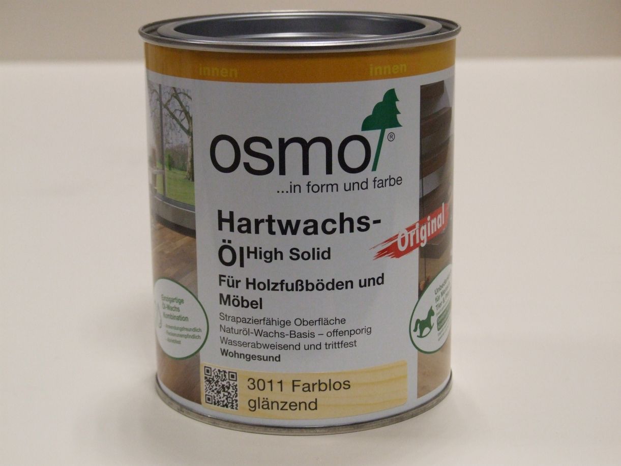 OSMO Hartwachs-Öl farblos glänzend 3011, 

0,75 l; 10300162

