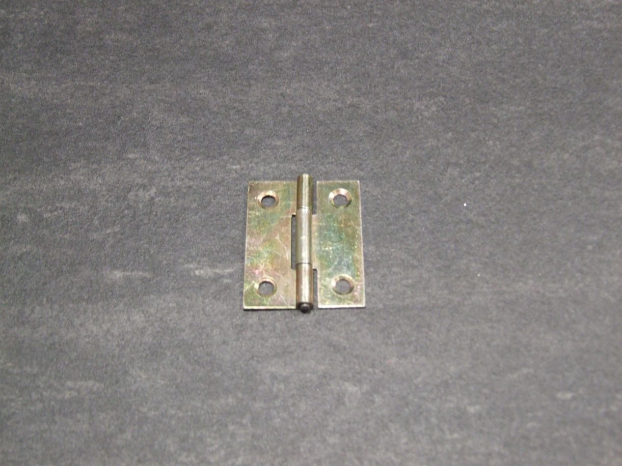 Scharnier 41x33x1 mm, halbbreit, 

gerollt, gelb verzinkt, 345877

