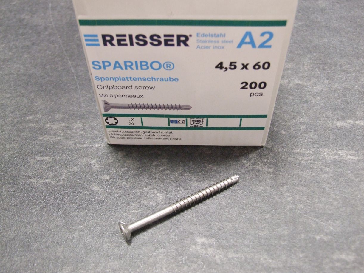 SPARIBO Bohrschraube 4,5x60, 

TZD, Edelstahl A2, 40575/1

