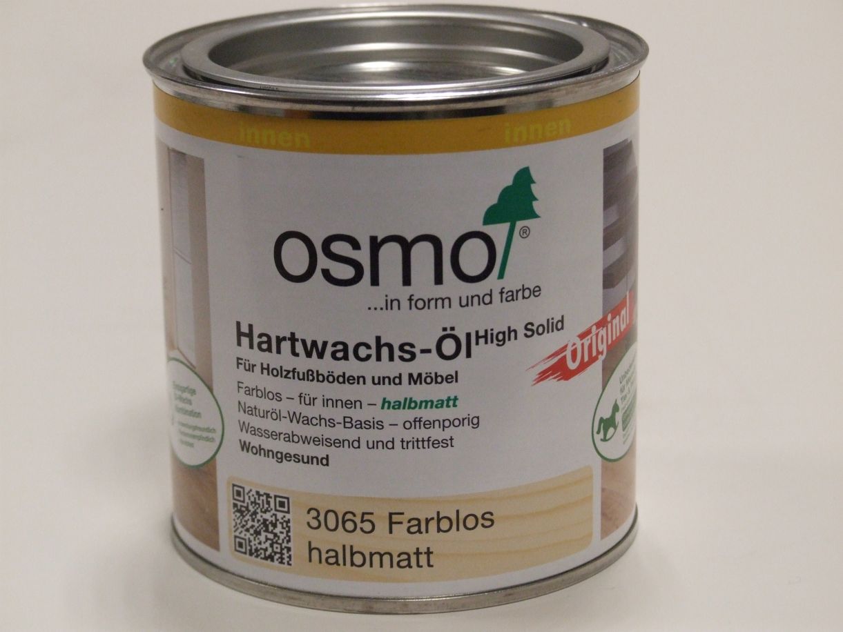 OSMO Hartwachs-Öl 3065 farblos halbmatt,

0,375 l, 11100118

