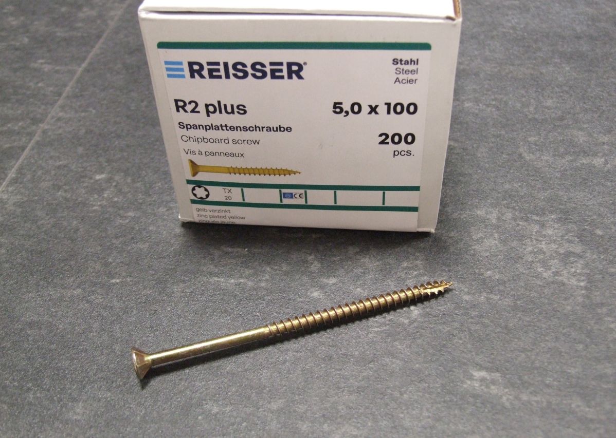 R2 plus Senkkopfschraube 5x100 mm,

Torx, TG, gelbverz., 4005674345125

