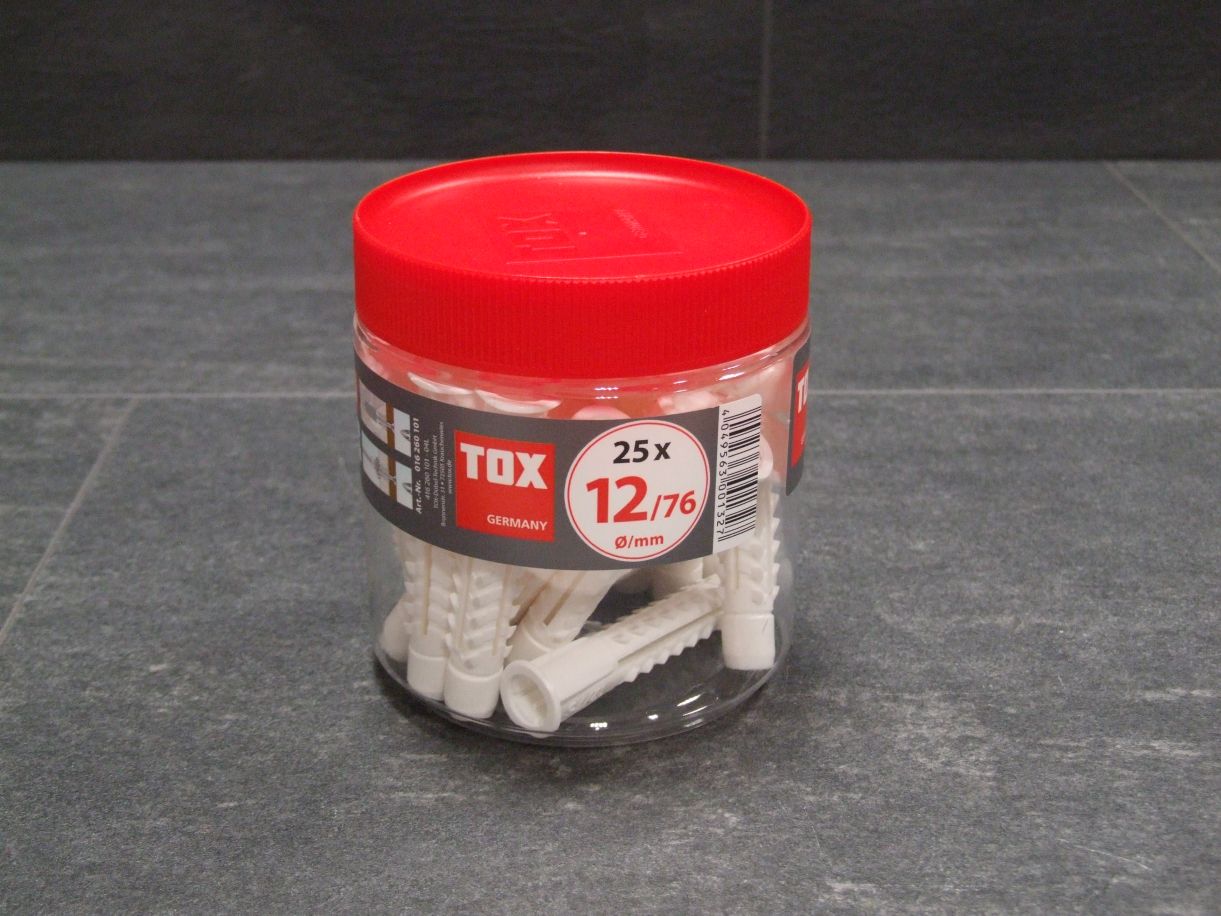 TOX Allzweckdübel DECO, 12/76 mm, 

25 St./Dose, 016260101

