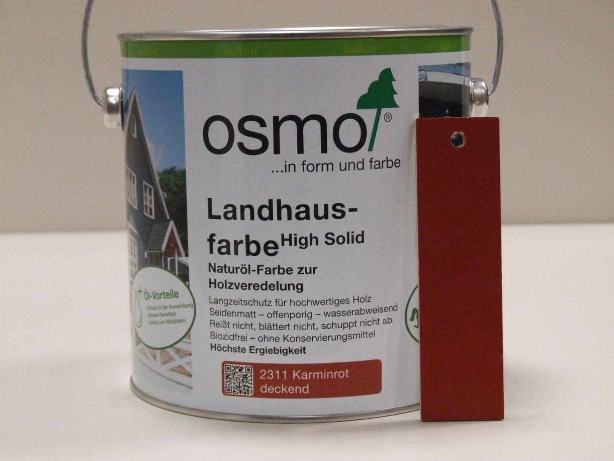 OSMO Landhausfarbe Karminrot 2311;

2,5 l; 11400128

