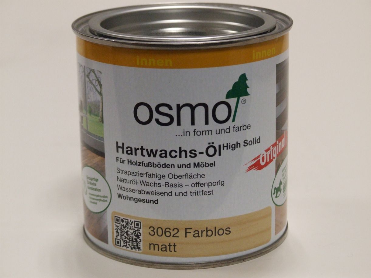 OSMO Hartwachs-Öl Original,

farblos matt 3062, 0,375 l; 10300043

