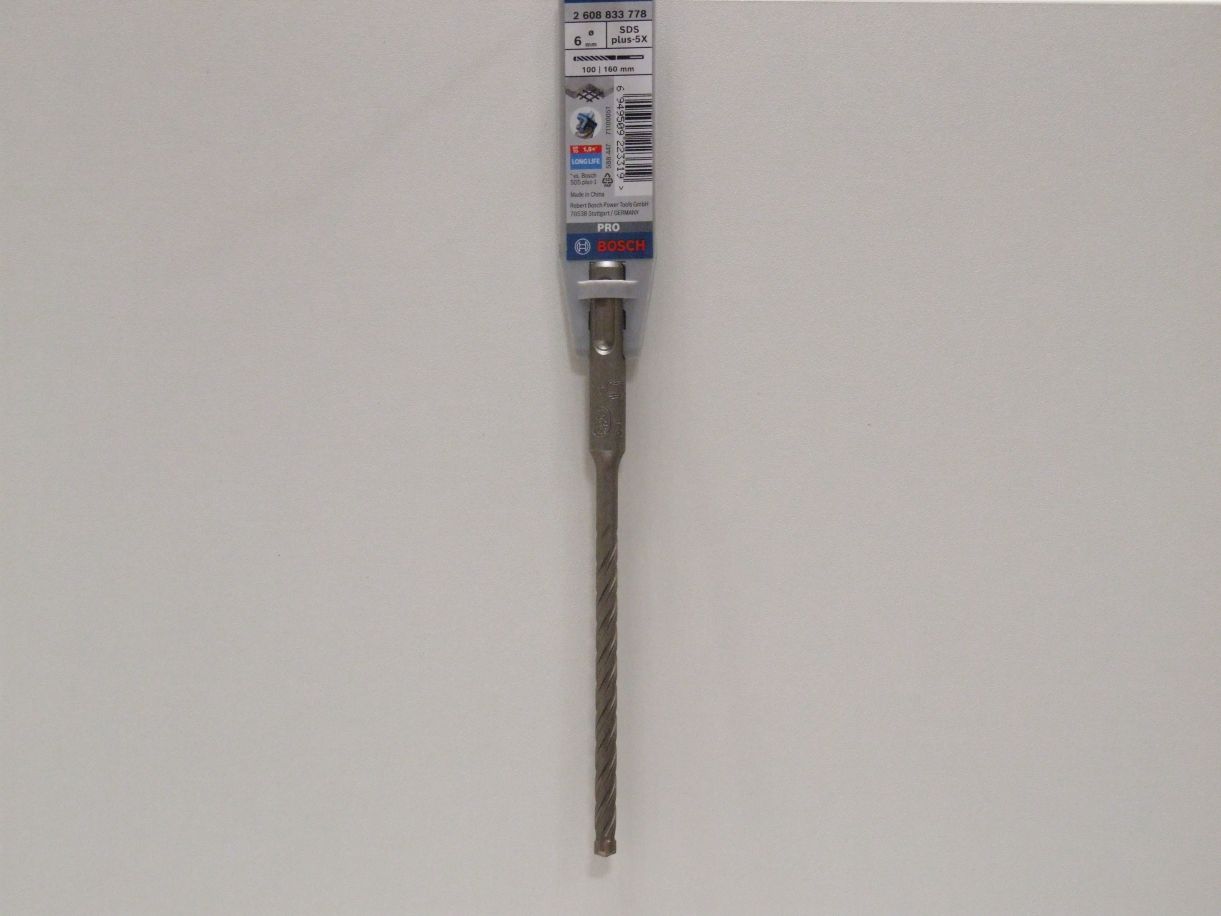 SDS-plus 5X Hammerbohrer  

6x100/160 mm, 2608833778

