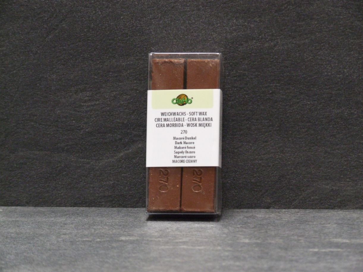 Weichwachsstange C 12 2er-Set,  

Nr. 270 Macore dunkel, 1223270

